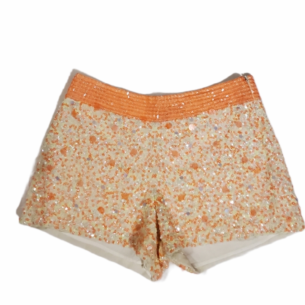 French Connection $198 Pink Orange Multicolor Sweet Mix Hot Pant Shorts 4
